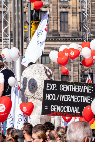 Stemverklaring. Demonstratie tegen de corona maatregelen, Amsterdam, 5 September 2021